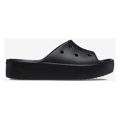 Pantofle Crocs hnědá barva