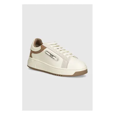 Sneakers boty Emporio Armani béžová barva, X3X024 XR222 C680