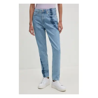 Džíny Pepe Jeans TAPERED JEANS HW TIE DYE dámské, high waist, PL204714