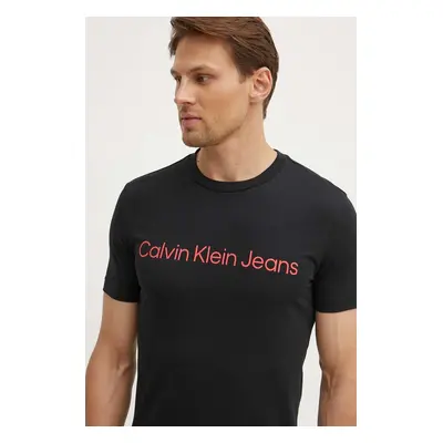 Bavlněné tričko Calvin Klein Jeans s potiskem, J30J322552