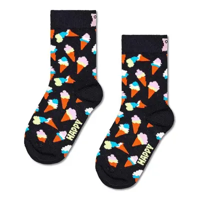 Dětské ponožky Happy Socks Kids Ice Cream Sock černá barva, P001452