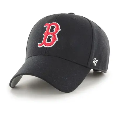 Čepice 47brand MLB Boston Red Sox černá barva, s aplikací, B-MVP02WBV-BKF