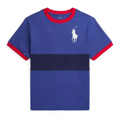 Dětské bavlněné tričko Polo Ralph Lauren červená barva, s potiskem, 323942110002