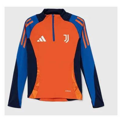 Dětské tričko s dlouhým rukávem adidas Performance JUVE TR TOPY oranžová barva, IS5817