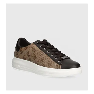 Sneakers boty Guess VIBO hnědá barva, FM8VIB FAM12