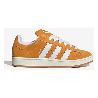 Semišové sneakers boty adidas Originals Campus 00S žlutá barva, H03473-yellow