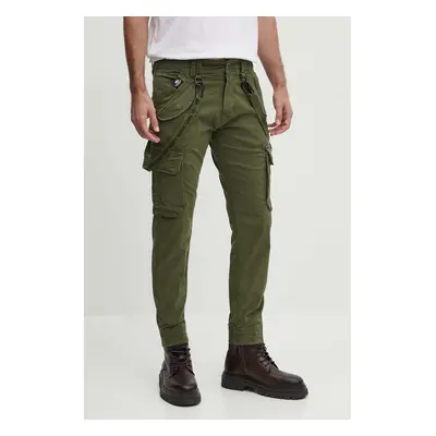 Kalhoty Alpha Industries Utility Pant pánské, zelená barva, ve střihu cargo