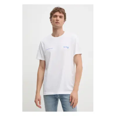 Bavlněné tričko Calvin Klein Jeans bílá barva, s potiskem, J30J326867