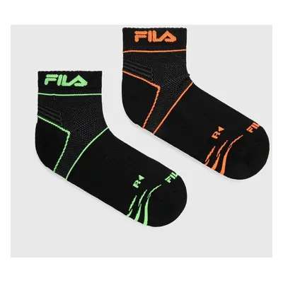 Ponožky Fila 2-pack černá barva, F9059