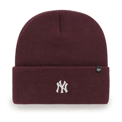 Čepice 47brand MLB New York Yankees vínová barva, B-BRNCK17ACE-KM