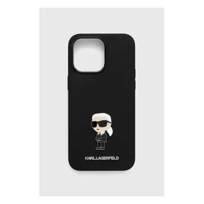 Obal na telefon Karl Lagerfeld iPhone 15 Pro Max 6.7" černá barva