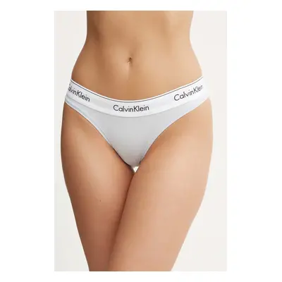 Tanga Calvin Klein Underwear modrá barva, 0000F3786E