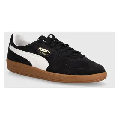 Semišové sneakers boty Puma Palermo černá barva, 396463