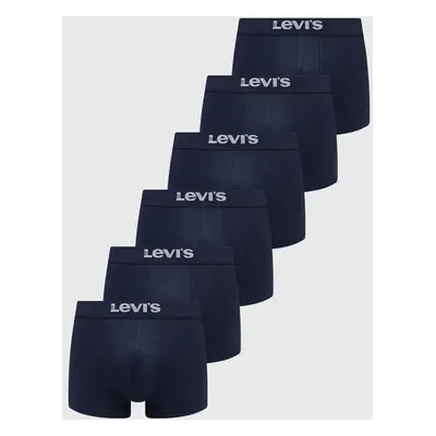 Boxerky Levi's 6-pack pánské, tmavomodrá barva