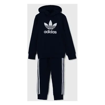 Dětská tepláková souprava adidas Originals HOODIE SET tmavomodrá barva, IY4788