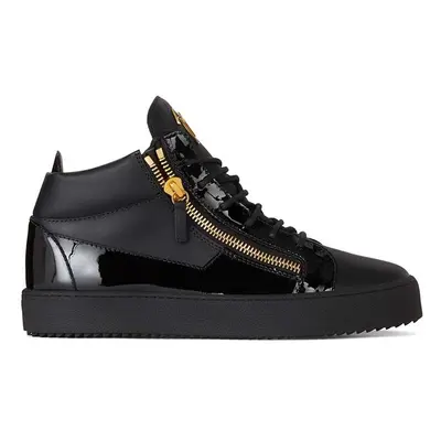 Kožené sneakers boty Giuseppe Zanotti May London černá barva, RU00011.003