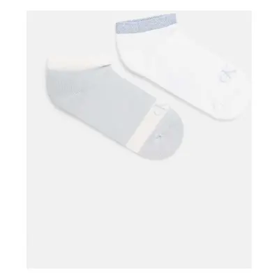 Ponožky Calvin Klein Jeans 2-pack dámské, modrá barva, 701230600