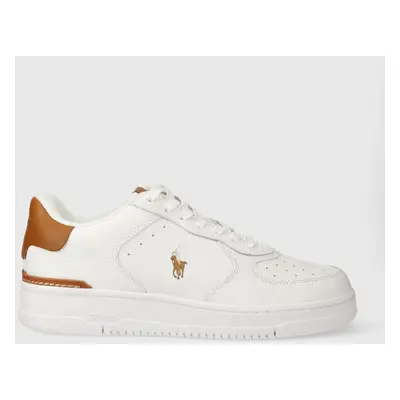 Kožené sneakers boty Polo Ralph Lauren Masters Crt bílá barva, 809923071002