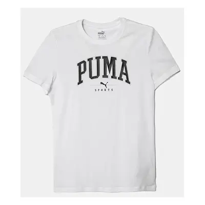 Dětské bavlněné tričko Puma SQUAD Tee bílá barva, s potiskem, 681779