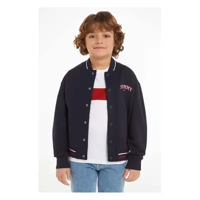 Dětská bomber bunda Tommy Hilfiger tmavomodrá barva, KS0KS00570