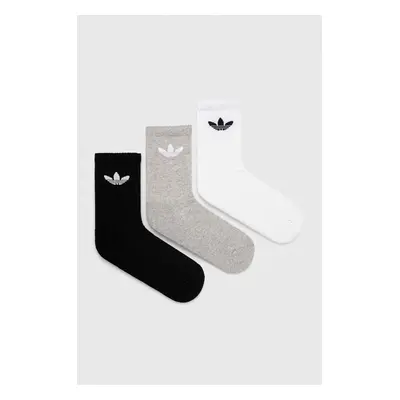 Ponožky adidas Originals 3-pack bílá barva, IJ5614