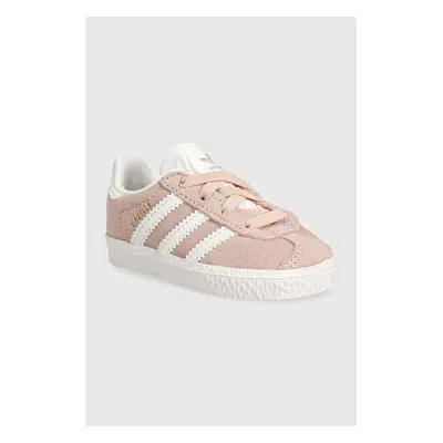 Dětské sneakers boty adidas Originals GAZELLE CF EL růžová barva, IH0336