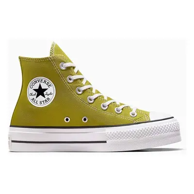 Kecky Converse Chuck Taylor All Star Lift dámské, zelená barva, A08286C