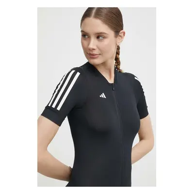 Cyklistické tričko adidas Performance Tempo černá barva, IR7934