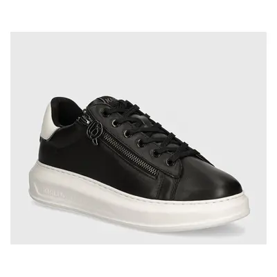 Kožené sneakers boty Karl Lagerfeld KAPRI MENS černá barva, KL52564