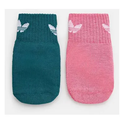 Dětské ponožky adidas Originals ANT SLIP SOCK 2-pack růžová barva, IZ3472