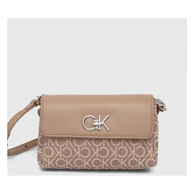 Kabelka Calvin Klein hnědá barva, K60K612642