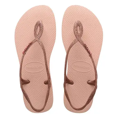 Dětské sandály Havaianas LUNA PREMIUMI BALLET růžová barva