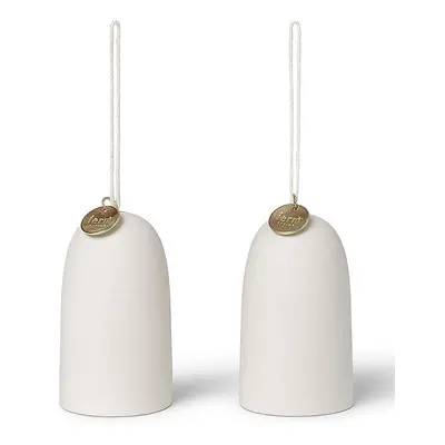 Vánoční dekorace ferm LIVING Bell Ceramic Ornaments 2-pack