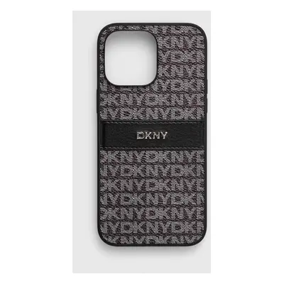 Obal na telefon Dkny iPhone 14 Pro Max 6.7 černá barva, DKHCP14XPRTHSLK