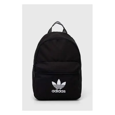 Batoh adidas Originals Adicolor černá barva, malý, hladký, IJ0762