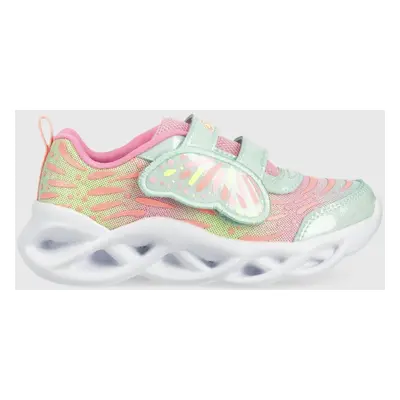 Dětské sneakers boty Skechers Twisty Brights Wingin It tyrkysová barva