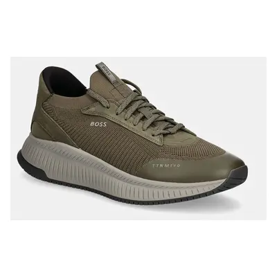 Sneakers boty BOSS TTNM EVO zelená barva, 50523113