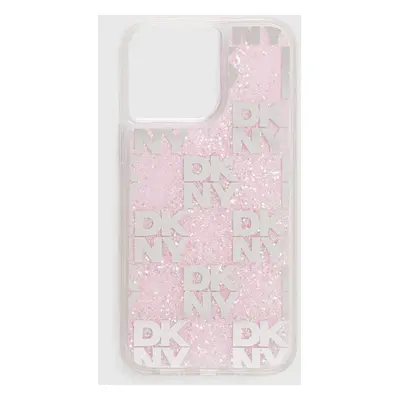 Obal na telefon Dkny iPhone 15 Pro Max 6.7" růžová barva, DKHCP15XLCPEPP