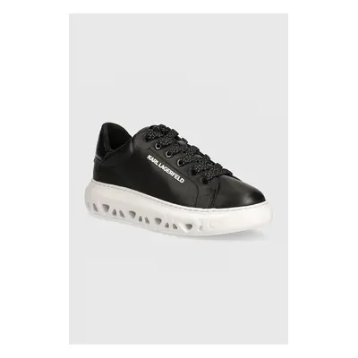 Kožené sneakers boty Karl Lagerfeld KAPRI KITE černá barva, KL64519