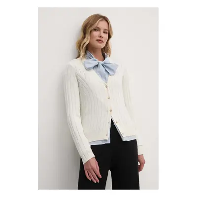 Kardigan Pepe Jeans IZABEL CARDIGAN dámský, béžová barva, lehký, PL702225