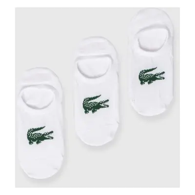 Ponožky Lacoste 3-pack bílá barva