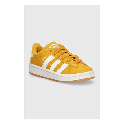 Dětské semišové sneakers boty adidas Originals CAMPUS 00s EL C žlutá barva, JH6327