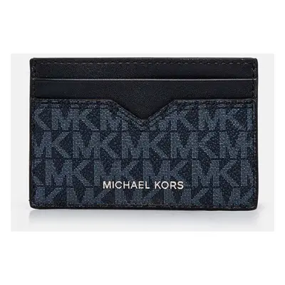 Pouzdro na karty Michael Kors tmavomodrá barva, 39F4LHDD0B