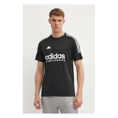 Tréninkové tričko adidas Tiro černá barva, s potiskem, IP3779