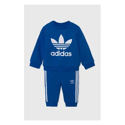 Dětská tepláková souprava adidas Originals CREW SET tmavomodrá barva, IX5151