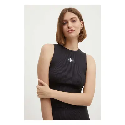 Top Calvin Klein Jeans dámský, černá barva, J20J223616