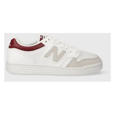 Sneakers boty New Balance BB480LKB bílá barva