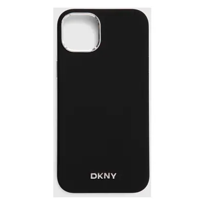 Obal na telefon Dkny iPhone 15 Plus / 14 Plus 6.7" černá barva, DKHMP15MSMCHLK