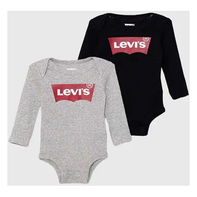 Bavlněné kojenecké body Levi's 2-pack