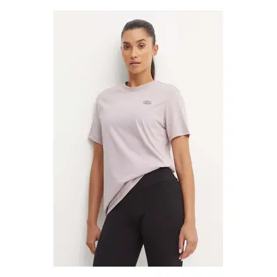 Bavlněné tričko The North Face Natural Dye S/S Tee fialová barva, NF0A89CB9OY1